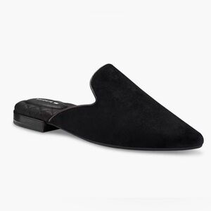 NWOB Birdies The Dove Mule In Black Suede